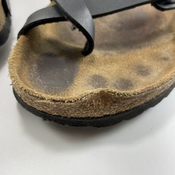 Birkenstock Mayari Toe Loop Sandals Womens Size 40 US Size 9-9.5 Black Leather - Picture 9 of 11